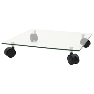 Suport cu role de plante, 2 buc, 35x35 cm, sticlă securizată - Img 2