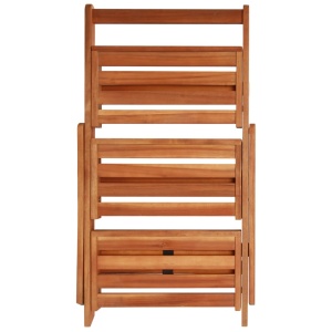 Suport de plante, 3 niveluri, 50x63x80 cm, lemn masiv de acacia - Img 6