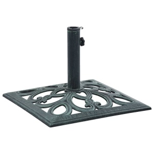 Suport de umbrelă, verde, 12 kg, fontă, 49 cm - Img 2