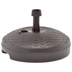 Suport umbrelă, maro, 20 L, plastic, umplere cu nisip/apă - Img 3