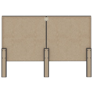 Tăblie de pat, gri inchis, 160 x 200 cm, material textil - Img 6