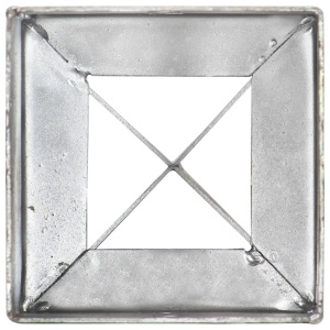 Țăruși de sol, 6 buc., argintiu, 10x10x76 cm, oțel galvanizat - Img 6