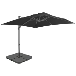 Umbrelă de exterior cu bază portabilă, antracit