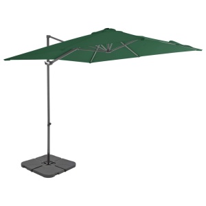 Umbrelă de exterior cu bază portabilă, verde