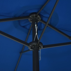 Umbrelă soare exterior cu stâlp aluminiu, albastru, 460x270 cm - Img 2