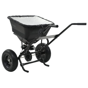 Utilaj de imprăștiat sare, 106x73x76 cm, PVC și oțel, 45 L - Img 4