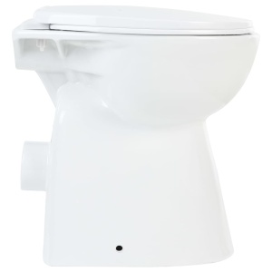 Vas WC fără ramă, inchidere silențioasă, + 7 cm, alb, ceramică - Img 5