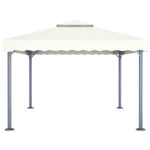 48062 Gazebo 400x300 cm Cream Aluminium - Img 3