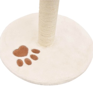 Ansamblu pisici, stâlp funie sisal 40 cm Bej și maro - Img 5