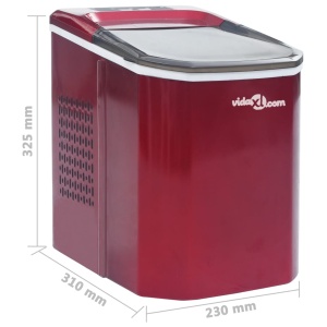 Aparat de făcut cuburi de gheață, roșu, 1,4 L, 15 kg / 24 h - Img 10