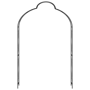 Arcadă de grădină, negru, 150 x 34 x 240 cm, fier - Img 2