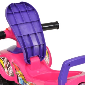 ATV de plimbare pentru copii cu sunet și lumină roz și violet - Img 6