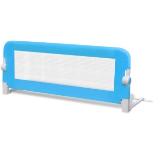 Balustradă de siguranță pentru pat copil, albastru, 102x42 cm - Img 2
