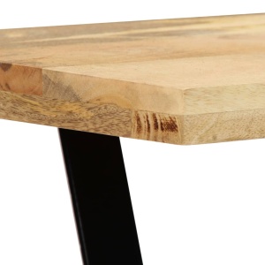 Bancă, 110 cm, lemn masiv de mango - Img 5