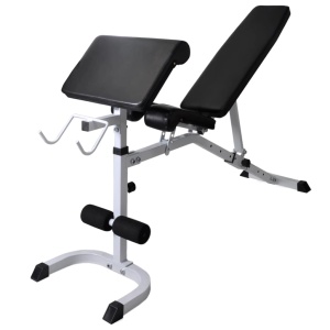 Bancă antrenament rastel greutăți, set haltere/gantere, 60,5kg - Img 8