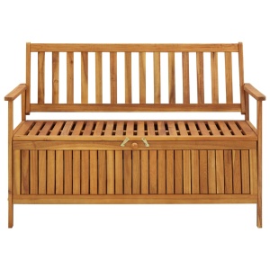 Bancă de depozitare grădină, 120 cm, lemn masiv de acacia - Img 2