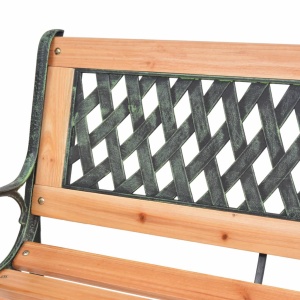 Bancă de grădină, 122 cm, lemn - Img 7