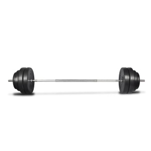 Bancă fitness, halteră și set gantere - Img 11