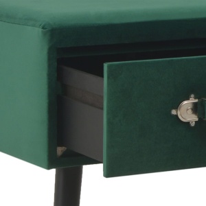 Banchetă cu sertare, verde, 80 cm, catifea - Img 5