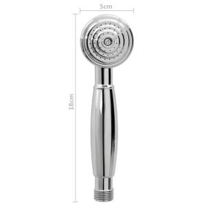 Baterie cadă cu 2 robinete + Deviator duș de mână Chrome Retro - Img 9