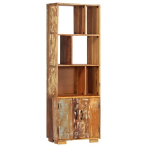 Bibliotecă, 60x35x180 cm, lemn masiv reciclat - Img 12