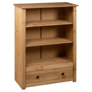 Bibliotecă, 80 x 35 x 110 cm, lemn masiv de pin, gama Panama - Img 4
