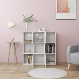 Bibliotecă, alb, 90 x 30 x 90 cm, PAL - Img 3