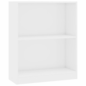 Bibliotecă, alb lucios, 60 x 24 x 74,5 cm, PAL - Img 2