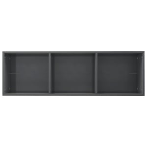 Bibliotecă/Comodă TV, gri lucios, 36 x 30 x 114 cm, PAL - Img 12