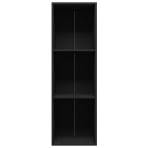 Bibliotecă/Comodă TV, negru, 36 x 30 x 114 cm, PAL - Img 5