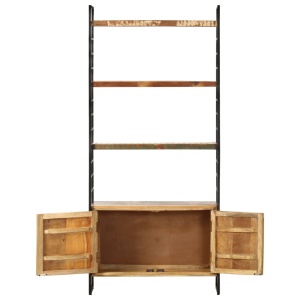 Bibliotecă cu 4 niveluri, 80x30x180 cm, lemn masiv reciclat - Img 4