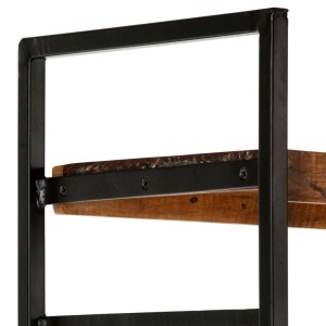Bibliotecă cu 4 rafturi, 124 x 30 x 180 cm, lemn masiv reciclat - Img 7