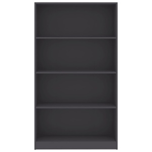 Bibliotecă cu 4 rafturi, gri, 80 x 24 x 142 cm, PAL - Img 4