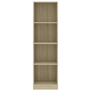 Bibliotecă cu 4 rafturi, stejar Sonoma, 40 x 24 x 142 cm, PAL - Img 4