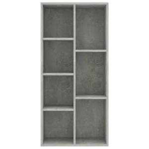 Bibliotecă, gri beton, 50 x 25 x 106 cm, PAL - Img 4