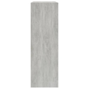 Bibliotecă, gri beton, 60 x 24 x 74,5 cm, PAL - Img 3
