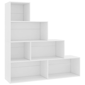 Bibliotecă/Separator cameră, alb, 155x24x160 cm, PAL - Img 2