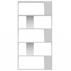 Bibliotecă/Separator cameră, alb, 80x24x159 cm, PAL - Img 8