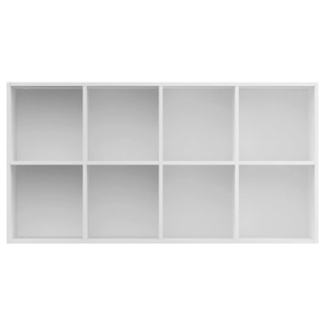 Bibliotecă/Servantă, alb, 66 x 30 x 130 cm, PAL - Img 12