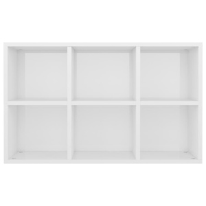 Bibliotecă/Servantă, alb extralucios, 66 x 30 x 97,8 cm, PAL - Img 6