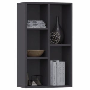 Bibliotecă/Servantă, gri, 45 x 25 x 80 cm, PAL - Img 3