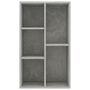 Bibliotecă/Servantă, gri beton, 45 x 25 x 80 cm, PAL - Img 5