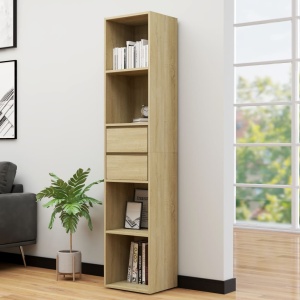 Bibliotecă, stejar Sonoma, 36 x 30 x 171 cm, PAL