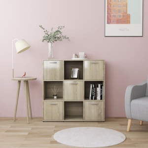 Bibliotecă, stejar Sonoma, 90 x 30 x 90 cm, PAL