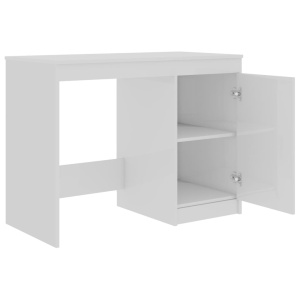 Birou, alb extralucios, 100 x 50 x 76 cm, PAL - Img 6