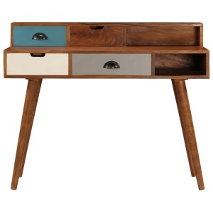 Birou de scris, 110x50x90 cm, lemn masiv de acacia - Img 8