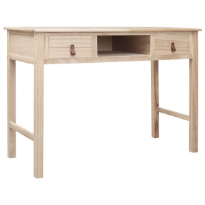 Birou de scris, culoare naturală, 110 x 45 x 76 cm, lemn