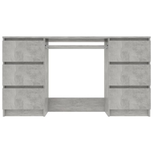 Birou de scris, gri beton, 140 x 50 x 77 cm, PAL - Img 4