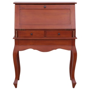 Birou secretar, maro, 78 x 42 x 103 cm, lemn masiv de mahon - Img 3