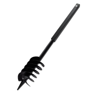 Burghiu manual cu mâner 120 mm cu spirală dublă, Negru - Img 3